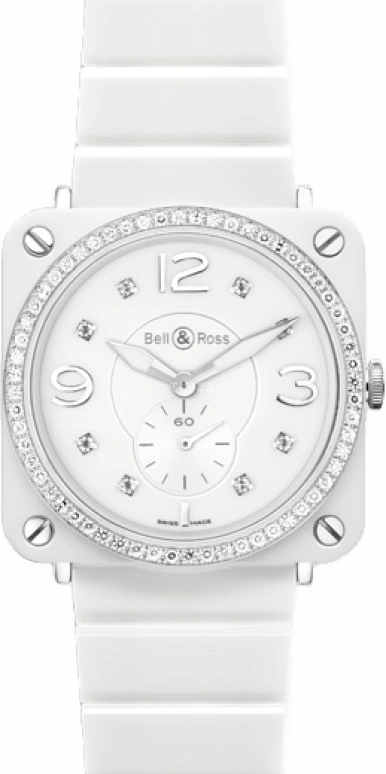 Bell & Ross,Instruments 39mm,39mm,Ceramic,White,Quartz,26280hours,Sapphire,Crystal Glass,BRSWHCPHLGDSCE