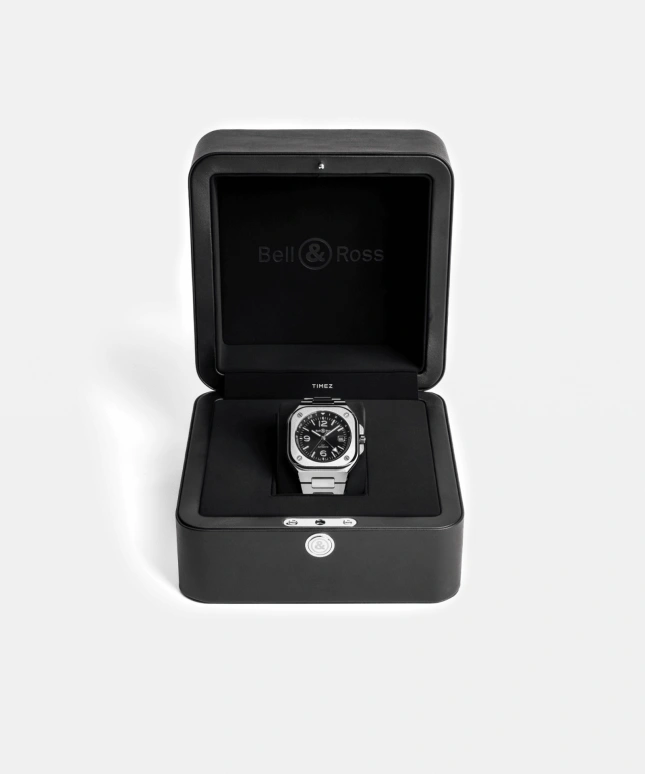 Bell & Ross,Instruments 41mm,41mm,Stainless Steel,Black,Automatic,Day,Dule Time,BR05G,BR05G-BL-ST/SST