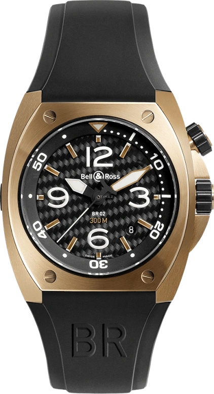 Bell & Ross Marine BR02-PINKGOLD