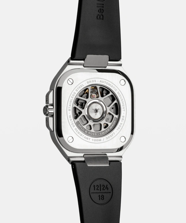 Bell & Ross,Instruments 41mm,41mm,Stainless Steel,Black,Automatic,Day,Dule Time,BR05G,BR05G-BL-ST/SRB