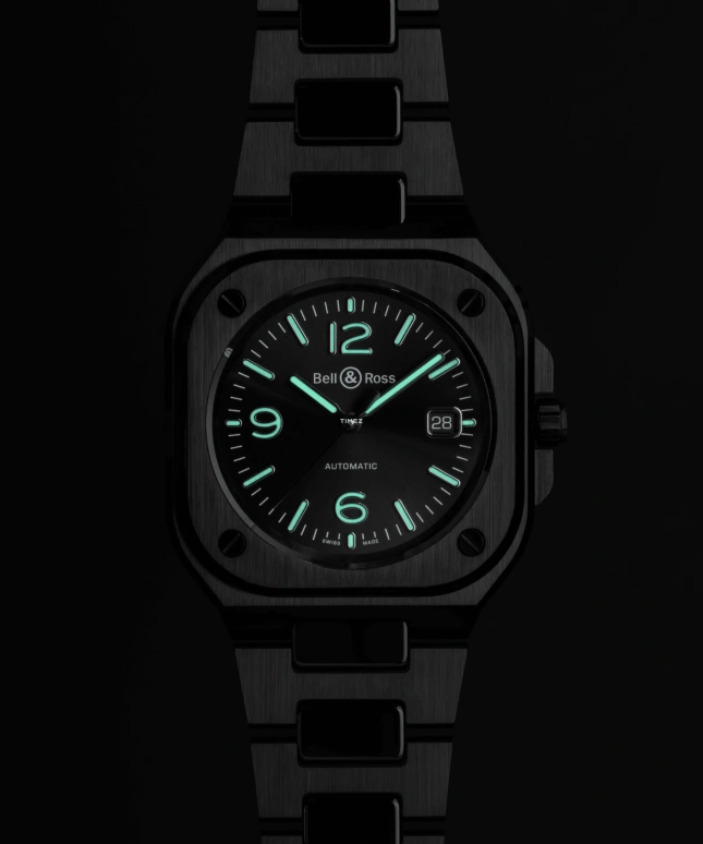 Bell & Ross,Urban 41mm,41mm,Ceramic,Black,Automatic,Day,Sapphire,Crystal Glass,BR05A,BR05A-BL-CE/SCE