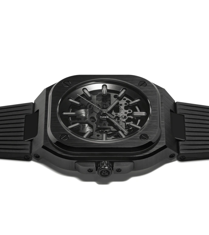 Bell & Ross,BR-05 Auto 41mm,41mm,Ceramic,Black,Automatic,54hours,In-house Caliber,BR05A,BR05A-PH-SK-CE/SRB