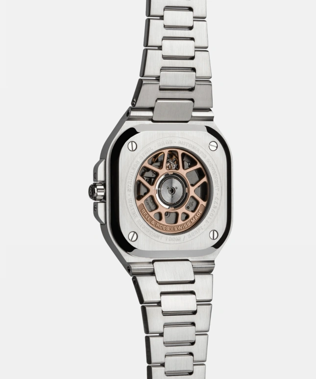 Bell & Ross,Urban 40mm,40mm,Rose Gold,Stainless Steel,Brown,Automatic,Day,Sapphire,Crystal Glass,BR05A,BR05A-EL-GLST/SSG