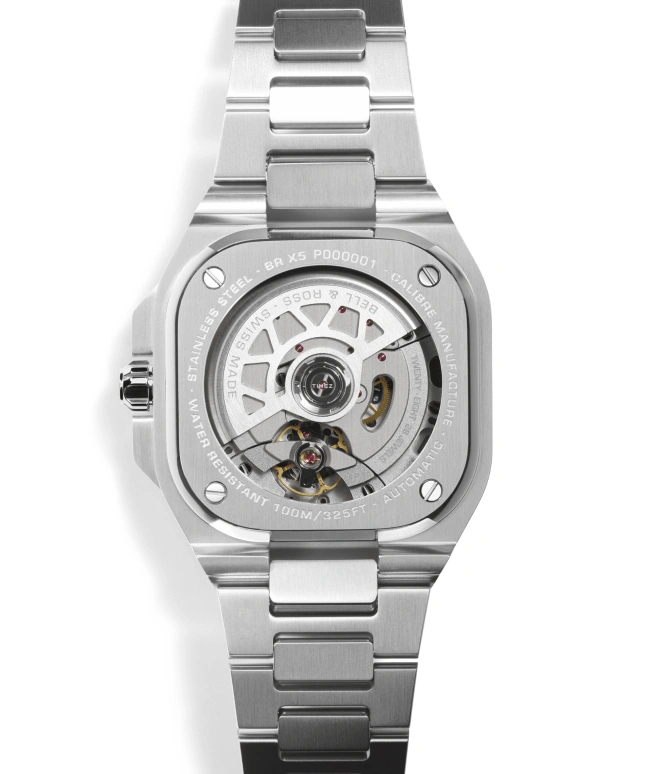 Bell & Ross,Urban 41mm,41mm,Stainless Steel,Blue,Automatic,Day,Power Reserve Indicator,BRX5R,BRX5R-IB-ST/SRB