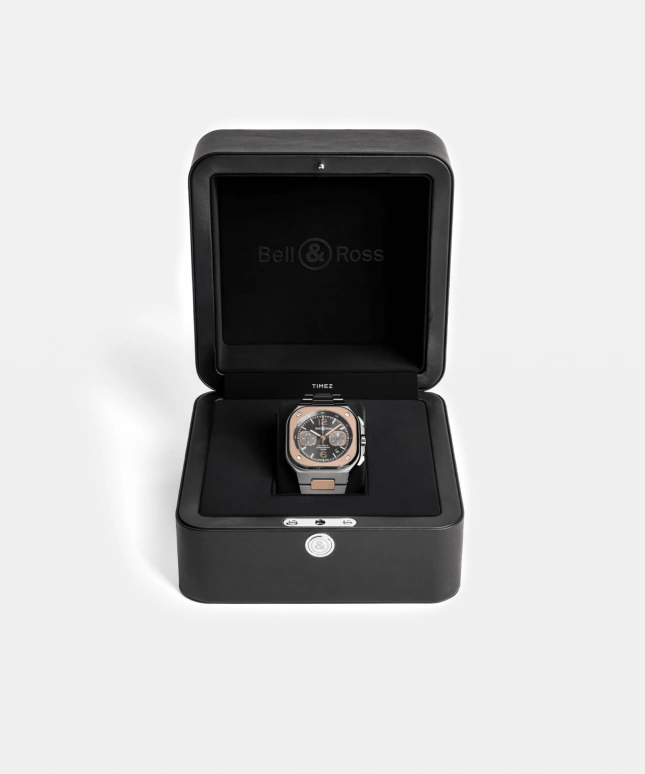 Bell & Ross,Urban 41mm,41mm,Stainless Steel,Rose Gold,Grey,Automatic,Chronograph,Day,BR05C,BR05C-RTH-STPG/SSG