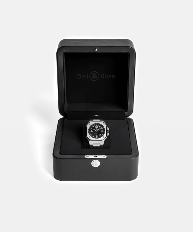 Bell & Ross,Instruments 41mm,41mm,Stainless Steel,Black,Automatic,Day,Dule Time,BR05G,BR05G-BL-ST/SRB