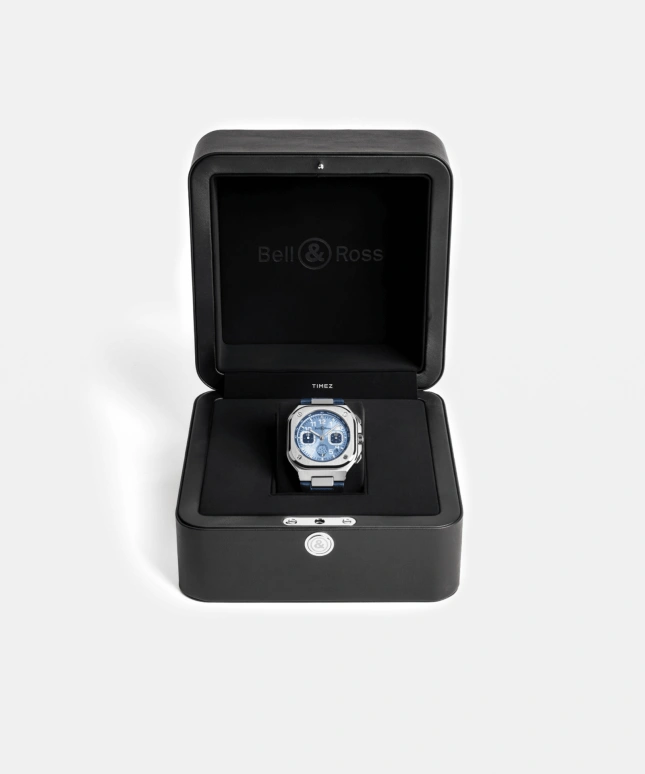 Bell & Ross,Urban 42mm,42mm,Stainless Steel,Blue,Automatic,Chronograph,Day,BR05C,BR05C-PAF-ST/SCA