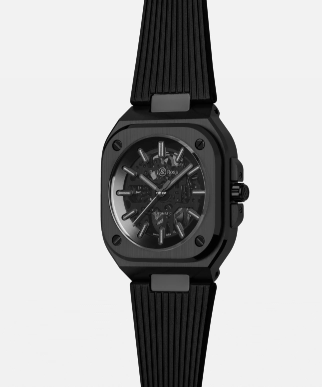 Bell & Ross,BR-05 Auto 41mm,41mm,Ceramic,Black,Automatic,54hours,In-house Caliber,BR05A,BR05A-PH-SK-CE/SRB