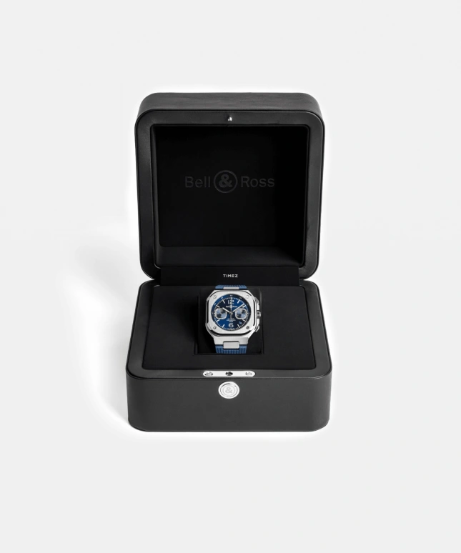 Bell & Ross,Urban 42mm,42mm,Stainless Steel,Blue,Automatic,Chronograph,Day,BR05C,BR05C-BLU-ST/SRB