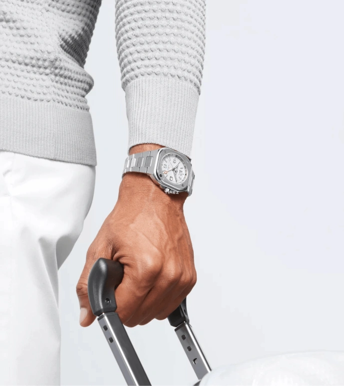 Bell & Ross,Urban 41mm,41mm,Stainless Steel,Silver White,Automatic,Day,Dule Time,BR05G,BR05G-SI-ST/SST