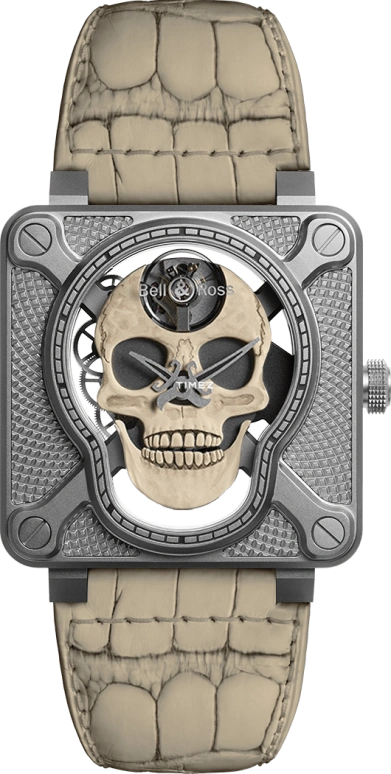 Bell & Ross BR-01 Skull BR01-SKULL-O-SK-ST