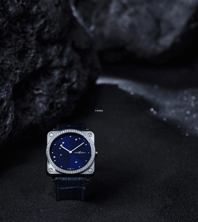 Bell & Ross,Instruments 39mm,39mm,Stainless Steel,Blue,Quartz,Sapphire,Square,BRS,BRS-EA-ST-LGD-SCR