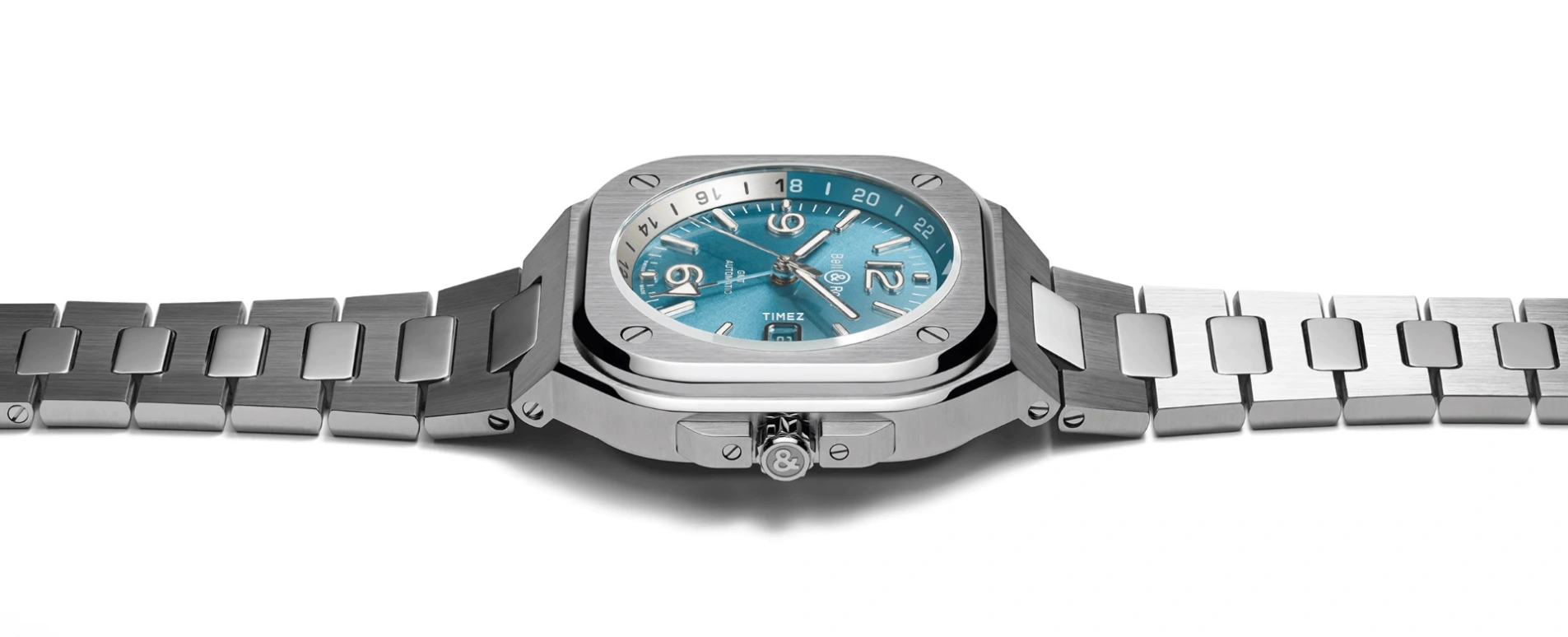 Bell & Ross,Urban 41mm,41mm,Stainless Steel,Sky Blue,Automatic,Day,Dule Time,BR05G,BR05G-PB-STSST