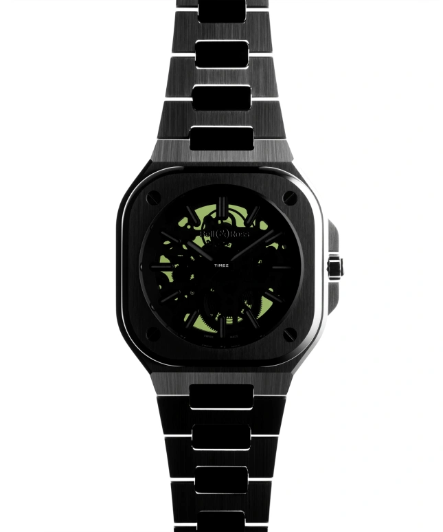 Bell & Ross,Urban 40mm,40mm,Stainless Steel,Olive Green,Automatic,38hours,In-house Caliber,BR05A,BR05A-GN-SKST/SST