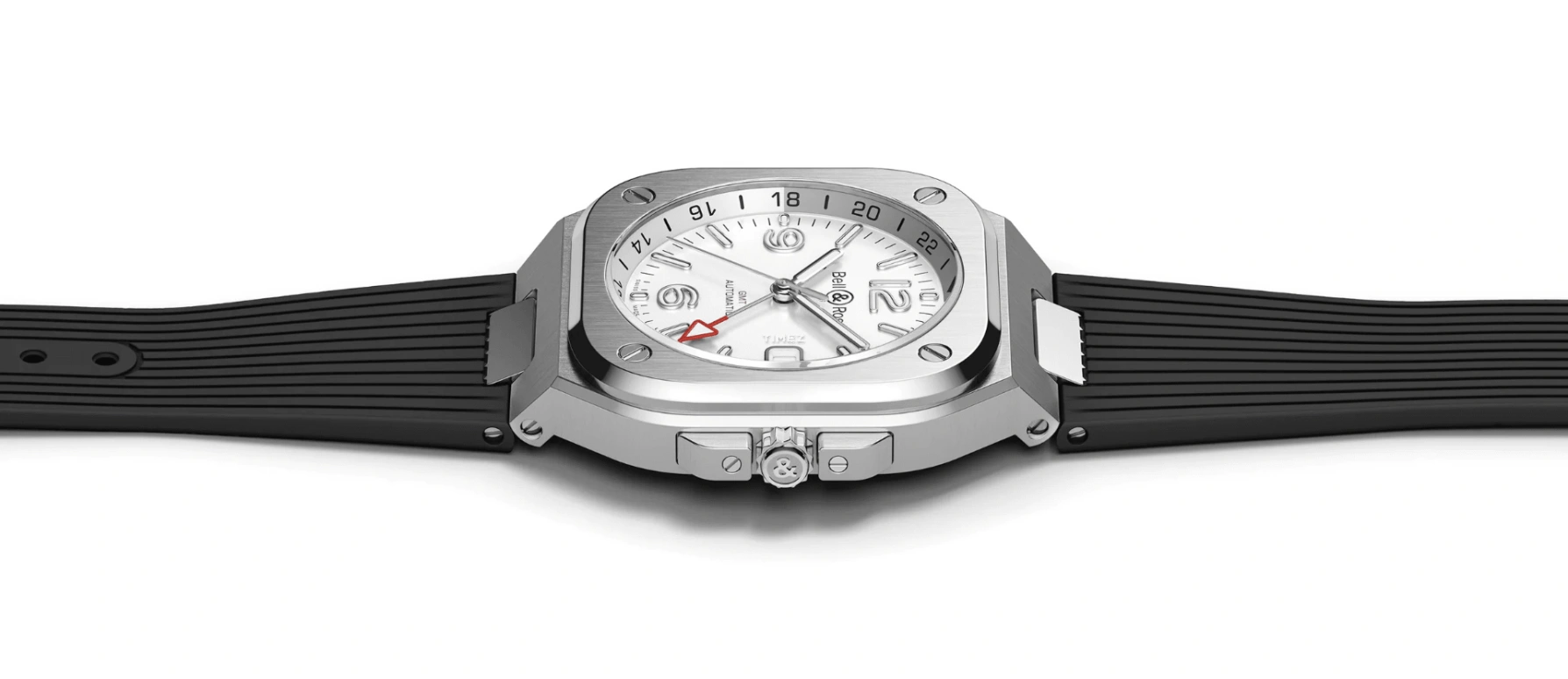 Bell & Ross,Urban 41mm,41mm,Stainless Steel,Silver White,Automatic,Day,Dule Time,BR05G,BR05G-SI-ST/SRB
