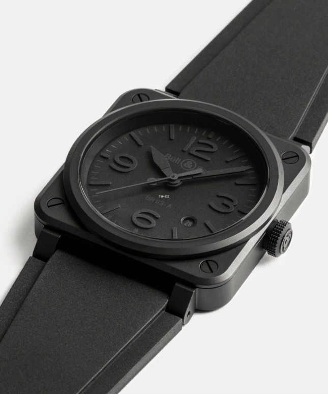 Bell & Ross,Instruments 41mm,41mm,Ceramic,Black,Automatic,Day,Sapphire,Crystal Glass,BR03A,BR03A-PH-CE/SRB