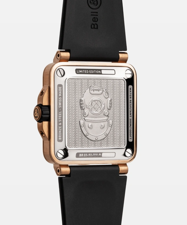Bell & Ross,BR-03 Diver 42mm,42mm,Bronze,Green,Automatic,Day,Sapphire,Crystal Glass,BR0392,BR0392-D-LT-BR/SRB