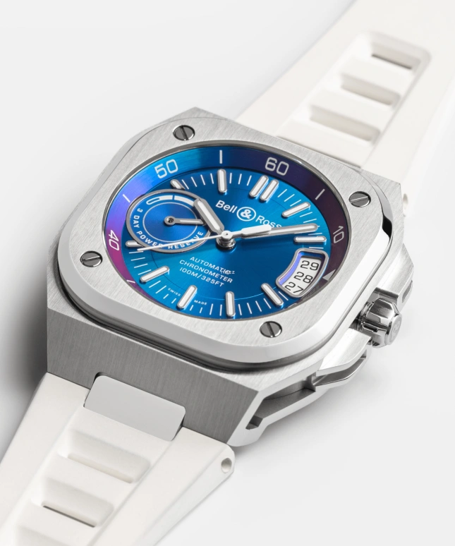 Bell & Ross,Urban 41mm,41mm,Stainless Steel,Green,Automatic,Day,Power Reserve Indicator,BRX5R,BRX5R-IRS-ST/SRB