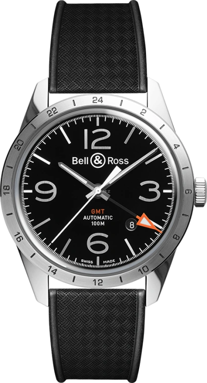 Bell & Ross Vintage BRV123-BL-GMT/SRB