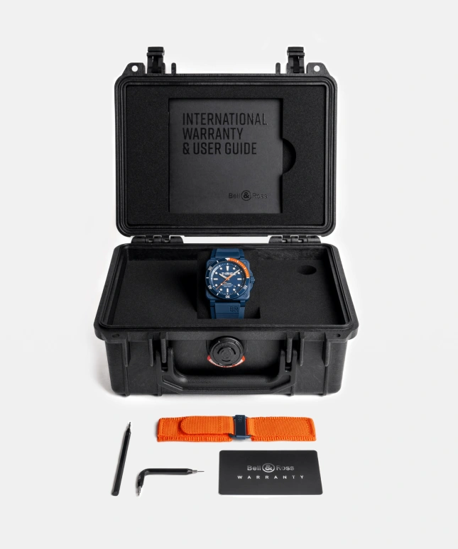 Bell & Ross,BR-03 Diver 42mm,42mm,Ceramic,Blue,Automatic,Day,Sapphire,Crystal Glass,BR0392,BR0392-D-TR-CE/SRB