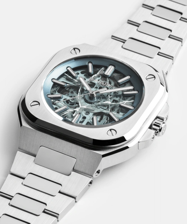 Bell & Ross,Urban 40mm,40mm,Stainless Steel,Ice Blue,Automatic,54hours,In-house Caliber,BR05A,BR05A-AB-SKST/SST
