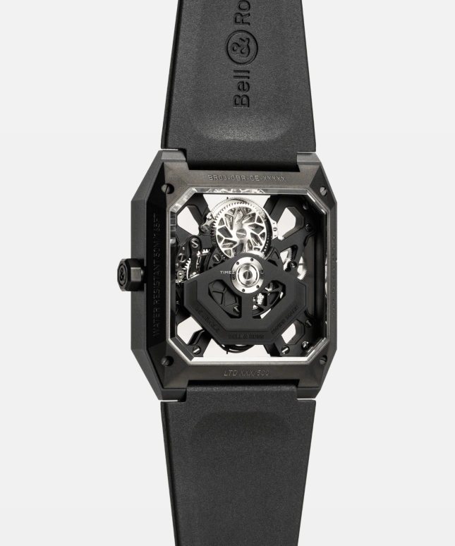 Bell & Ross,Instruments 42mm,42mm,Ceramic,Black,Skeleton,Automatic,Sapphire,Crystal Glass,Octagon,BR03,BR03-CYBER-CE
