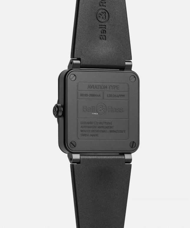 Bell & Ross,Instruments 41mm,41mm,Ceramic,Black,Automatic,Day,Sapphire,Crystal Glass,BR03A,BR03A-CPS-CE/SRB