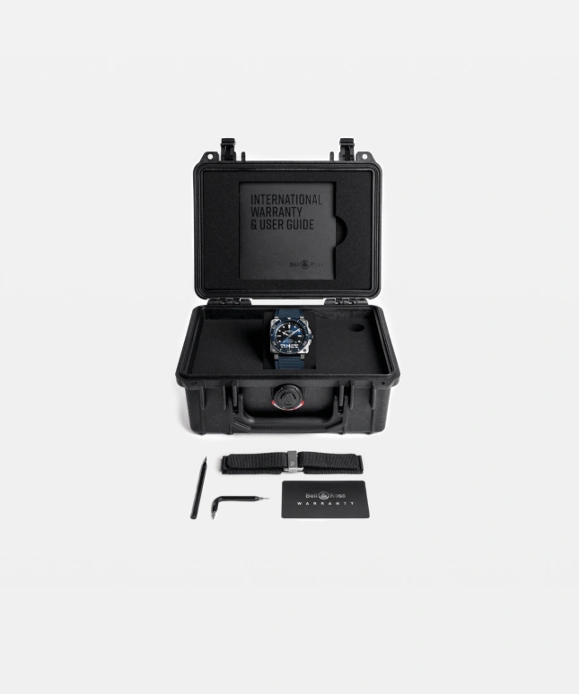 Bell & Ross,BR-03 Diver 42mm,42mm,Stainless Steel,Blue,Automatic,Day,54hours,BR03A,BR03A-D-BLU-ST/SRB