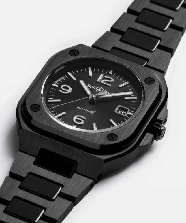 Bell & Ross,Urban 41mm,41mm,Ceramic,Black,Automatic,Day,Sapphire,Crystal Glass,BR05A,BR05A-BL-CE/SCE