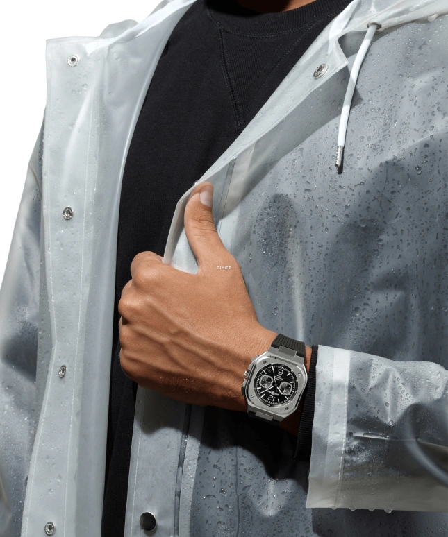 Bell & Ross,Instruments 42mm,42mm,Stainless Steel,Black,Automatic,Chronograph,Day,BR05C,BR05C-BL-ST/SRB