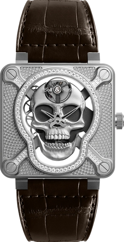 Bell & Ross Instruments BR01-SKULL-SK-LGD