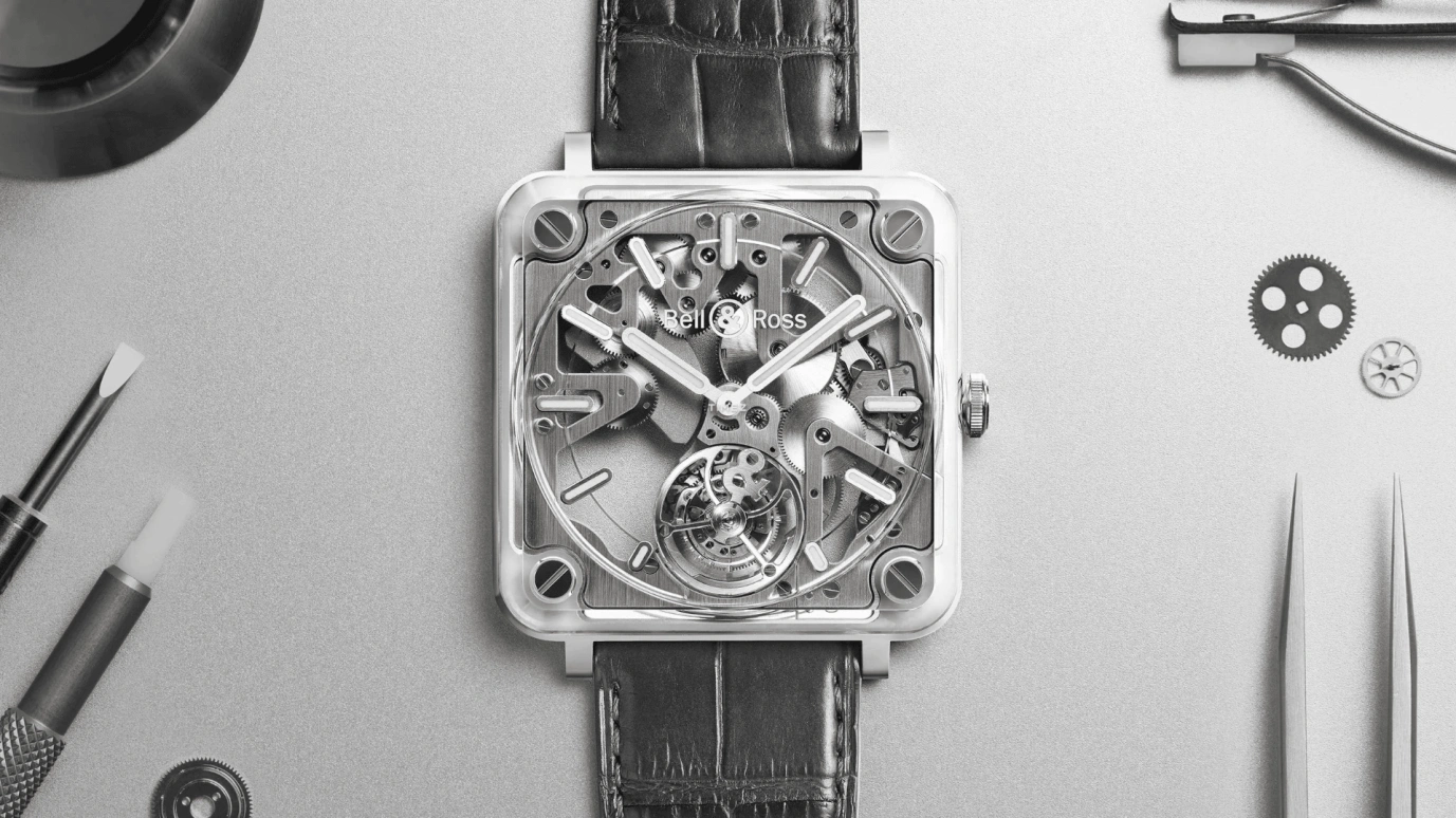 Bell & Ross,Haute-Horlogerie 42.50mm,42.50mm,Stainless Steel,Transparent,Skeleton,Automatic,Tourbillon,Sapphire,Crystal Glass,BRX2,BRX2-MRTB-SK-ST
