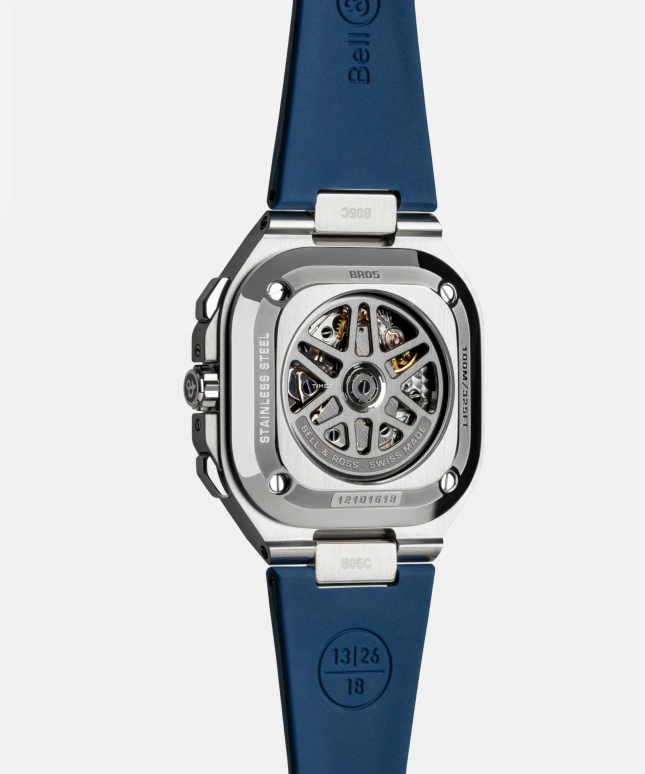 Bell & Ross,Urban 42mm,42mm,Stainless Steel,Blue,Automatic,Chronograph,Day,BR05C,BR05C-BLU-ST/SRB