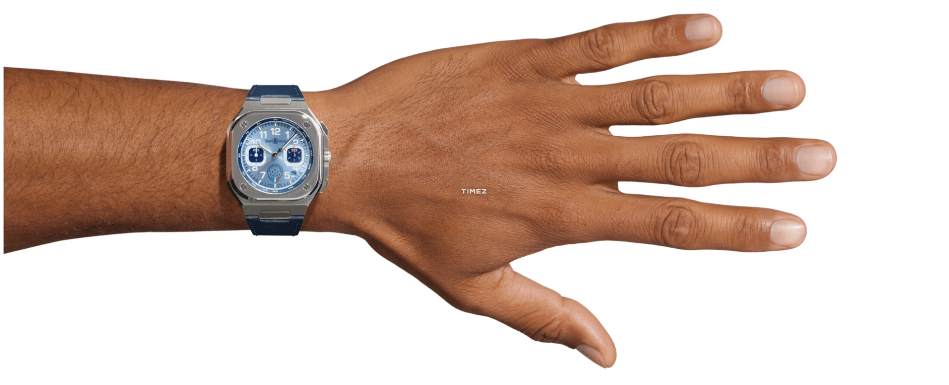 Bell & Ross,Urban 42mm,42mm,Stainless Steel,Blue,Automatic,Chronograph,Day,BR05C,BR05C-PAF-ST/SCA