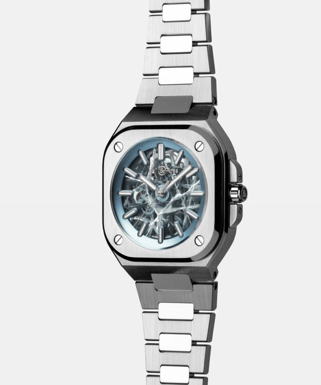 Bell & Ross,Urban 40mm,40mm,Stainless Steel,Ice Blue,Automatic,54hours,In-house Caliber,BR05A,BR05A-AB-SKST/SST