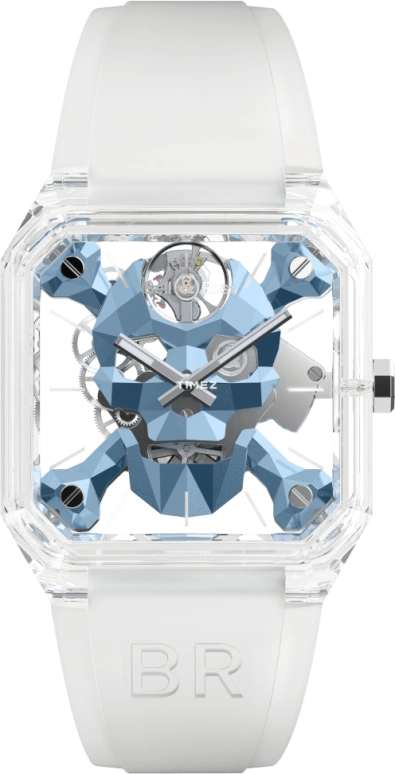 Bell & Ross BR-01 Skull BR01-CSKBLU-SAPHIR