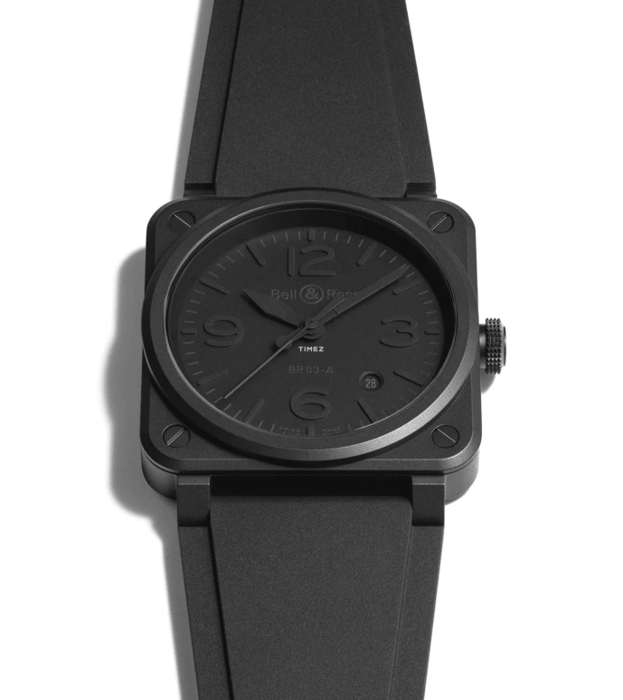 Bell & Ross,Instruments 41mm,41mm,Ceramic,Black,Automatic,Day,Sapphire,Crystal Glass,BR03A,BR03A-PH-CE/SRB