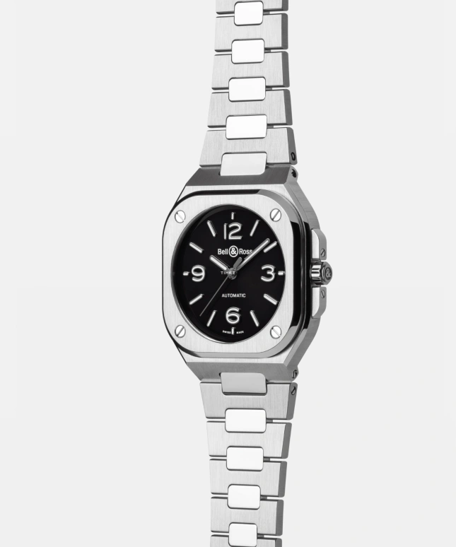 Bell & Ross,BR-03 Auto 36mm,36mm,Stainless Steel,Black,Automatic,54hours,In-house Caliber,BR05A,BR05A-S-BL-ST/SST
