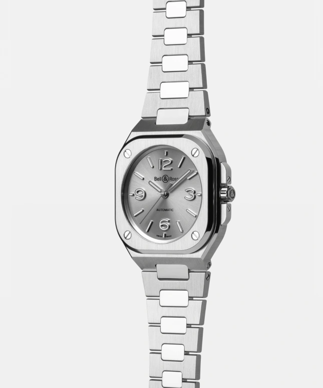 Bell & Ross,BR-03 Auto 36mm,36mm,Stainless Steel,Grey,Automatic,54hours,In-house Caliber,BR05A,BR05A-S-GR-ST/SST