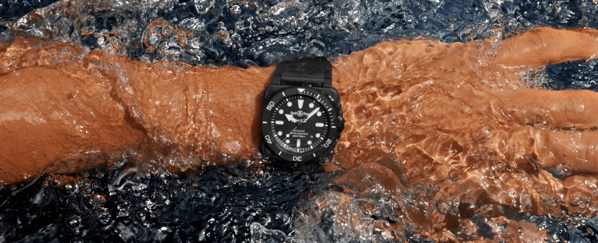 Bell & Ross,BR-03 Diver 42mm,42mm,Ceramic,Black,Automatic,Day,54hours,BR03A,BR03A-D-BL-CE/SRB