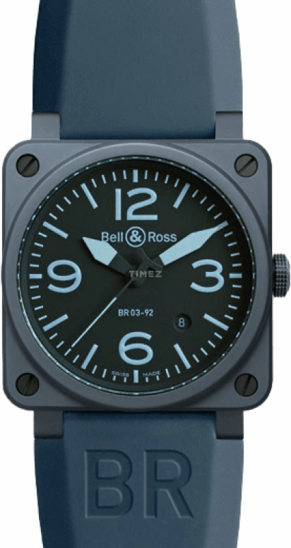 Bell & Ross Instruments BR0392CERAMBLUE