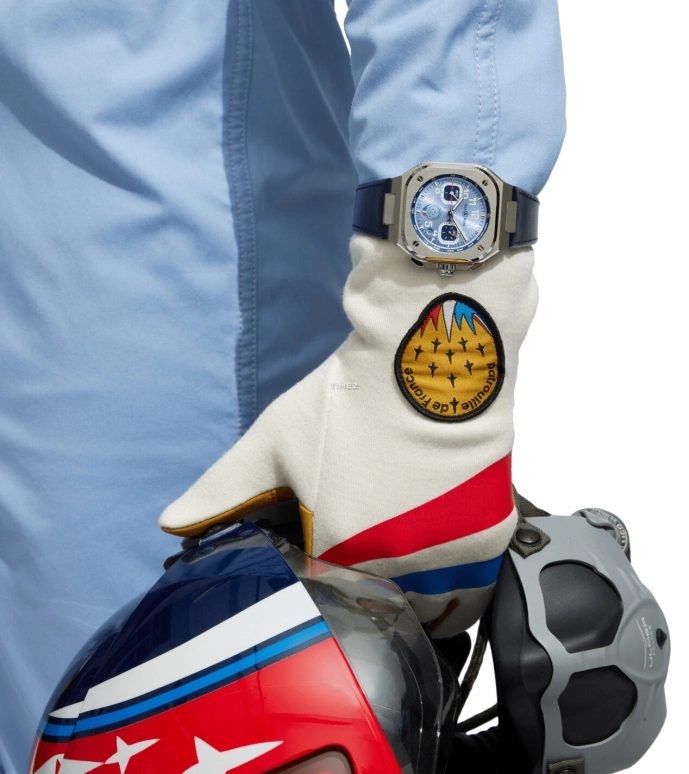Bell & Ross,Urban 42mm,42mm,Stainless Steel,Blue,Automatic,Chronograph,Day,BR05C,BR05C-PAF-ST/SCA
