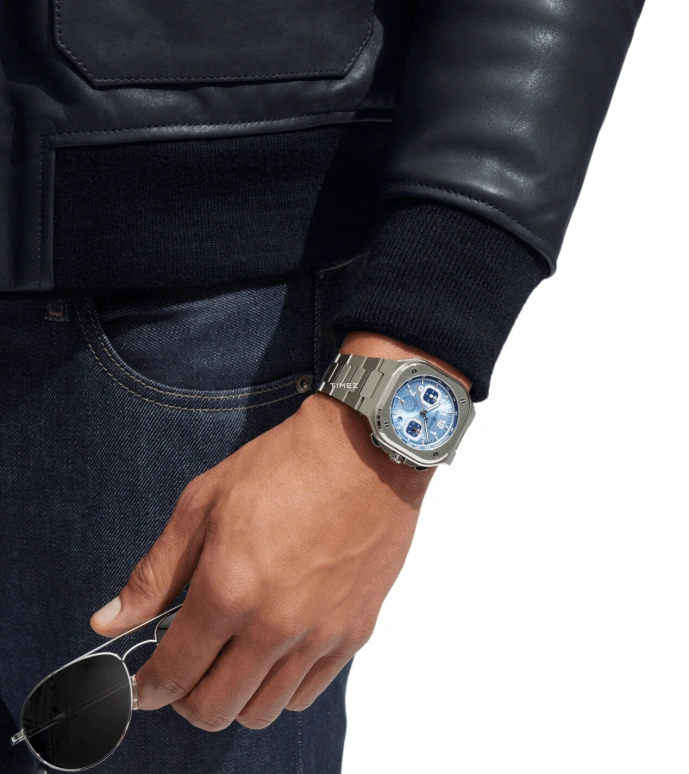 Bell & Ross,Urban 42x14.25mm,42x14.25mm,Stainless Steel,Blue,Automatic,Chronograph,Day,BR05C,BR05C-PAF-ST/SST