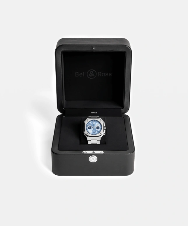 Bell & Ross,Urban 42x14.25mm,42x14.25mm,Stainless Steel,Blue,Automatic,Chronograph,Day,BR05C,BR05C-PAF-ST/SST