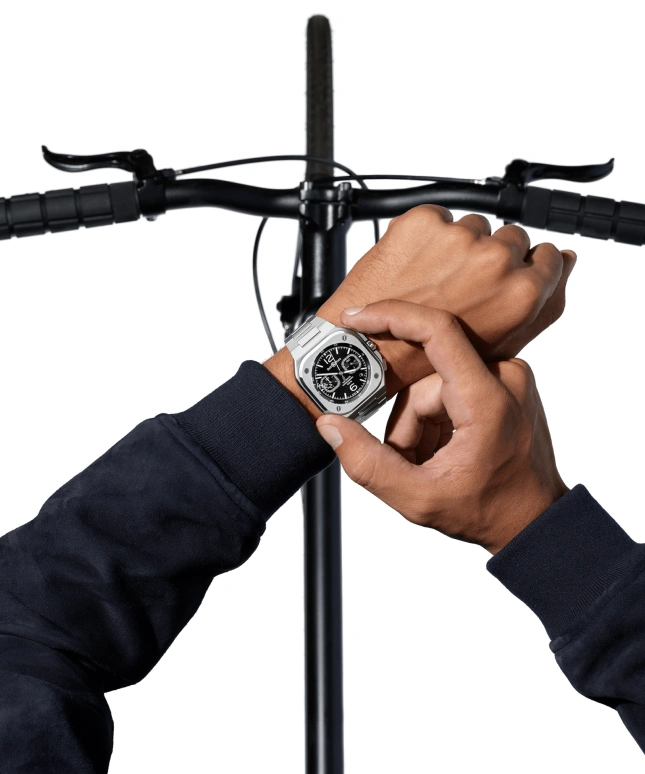 Bell & Ross,Instruments 42mm,42mm,Stainless Steel,Black,Automatic,Chronograph,Day,BR05C,BR05C-BL-ST/SST