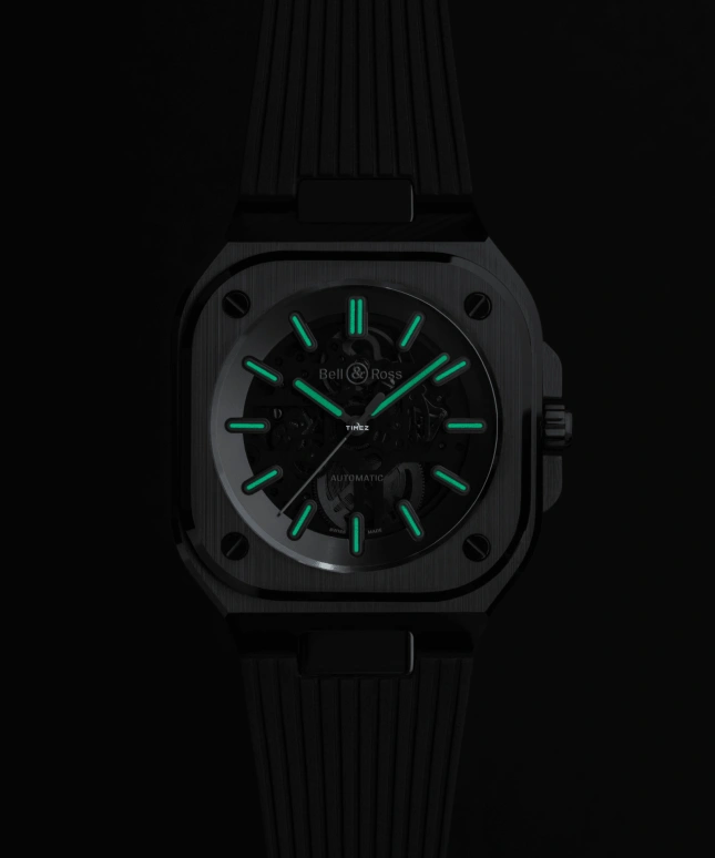 Bell & Ross,BR-05 Auto 41mm,41mm,Ceramic,Black,Automatic,54hours,In-house Caliber,BR05A,BR05A-PH-SK-CE/SRB
