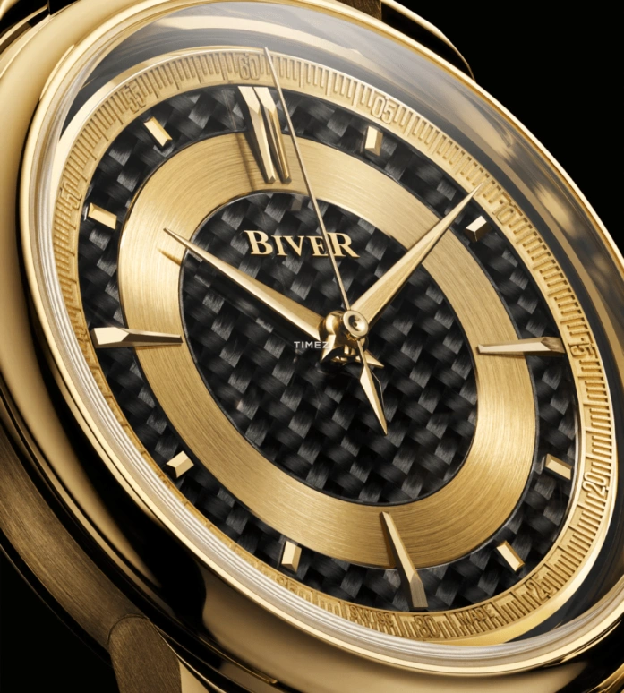 Biver,Micro-rotor 39mm,39mm,Yellow Gold,Black,Gold,Automatic,65hours,In-house Caliber,Automatique Atelier Series Carbon Edition