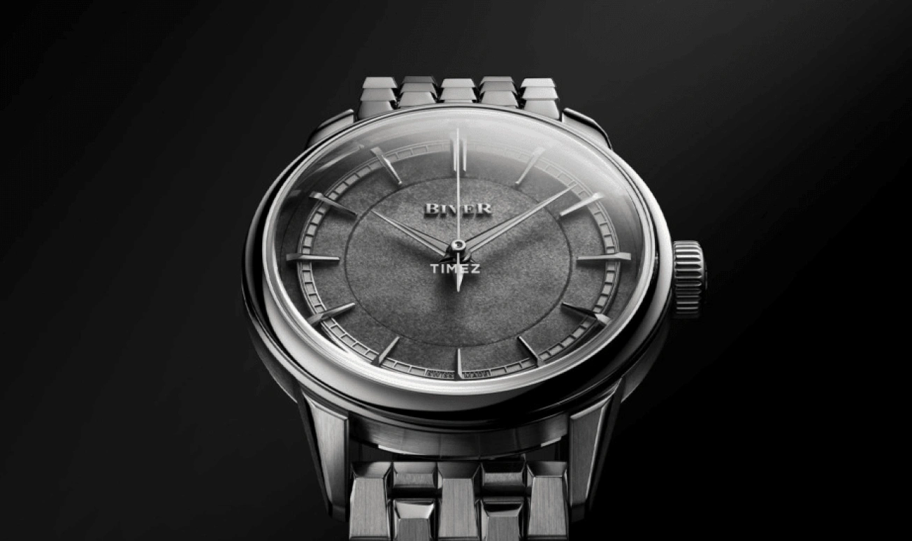Biver,Landmark timepieces 39mm,39mm,Platinum,Coal Gray,Automatic,65hours,In-house Caliber,Automatique Atelier Series Obsidian