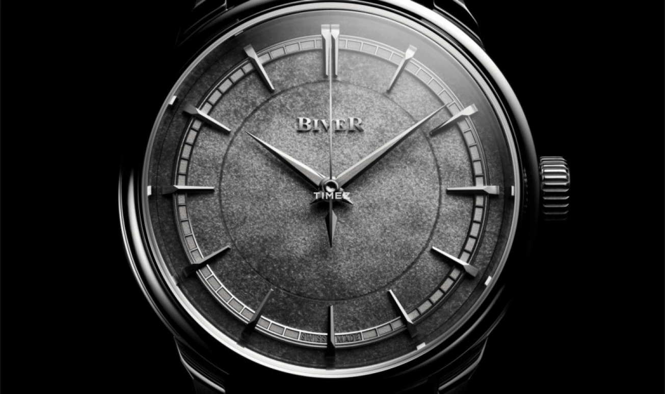 Biver,Landmark timepieces 39mm,39mm,Platinum,Coal Gray,Automatic,65hours,In-house Caliber,Automatique Atelier Series Obsidian