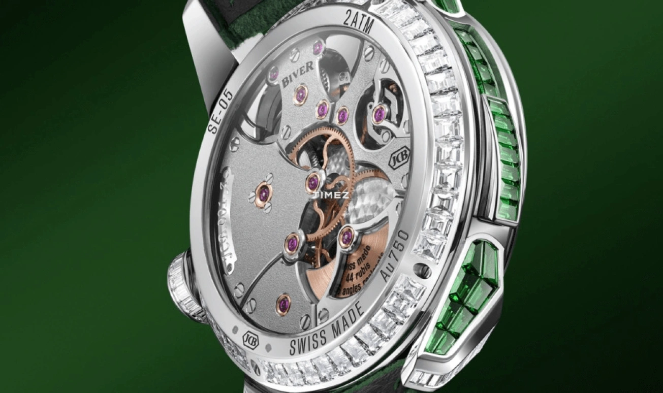 Biver,Minute repeater 43mm,43mm,White Gold,Green,Automatic,Tourbillon,Minute Repeater,Carillon tourbillon tsavorite